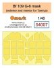 Omask 54007 Bf 109 G-6 mask (exterior and interior for Tamiya) 1/48